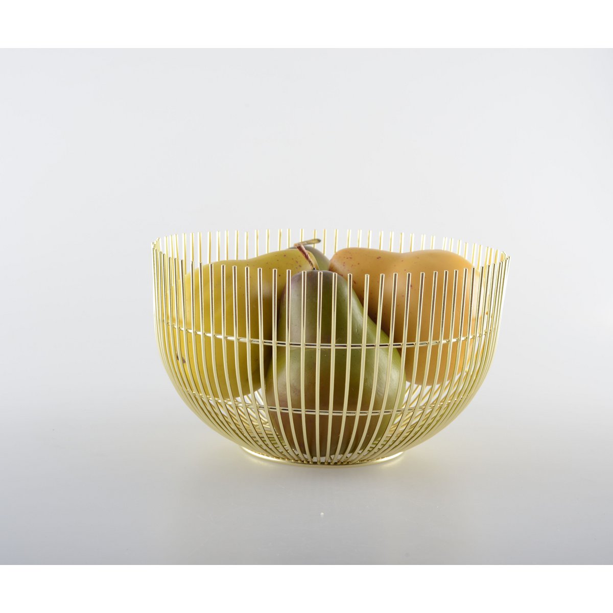 Large Golden Bread Basket 20x20x12cm