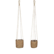 Atlantic Plant Basket - Set of 2 - H16 x Ø16 cm - Light brown