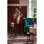 Stage Side Table - H45 x Ø35 cm - Cement - Beige