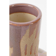 Javi vase - H52 x Ø34 cm - Ceramics - Pink, Beige