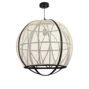 Pella hanging lamp - H50 x Ø51 cm - Linen - Off -White