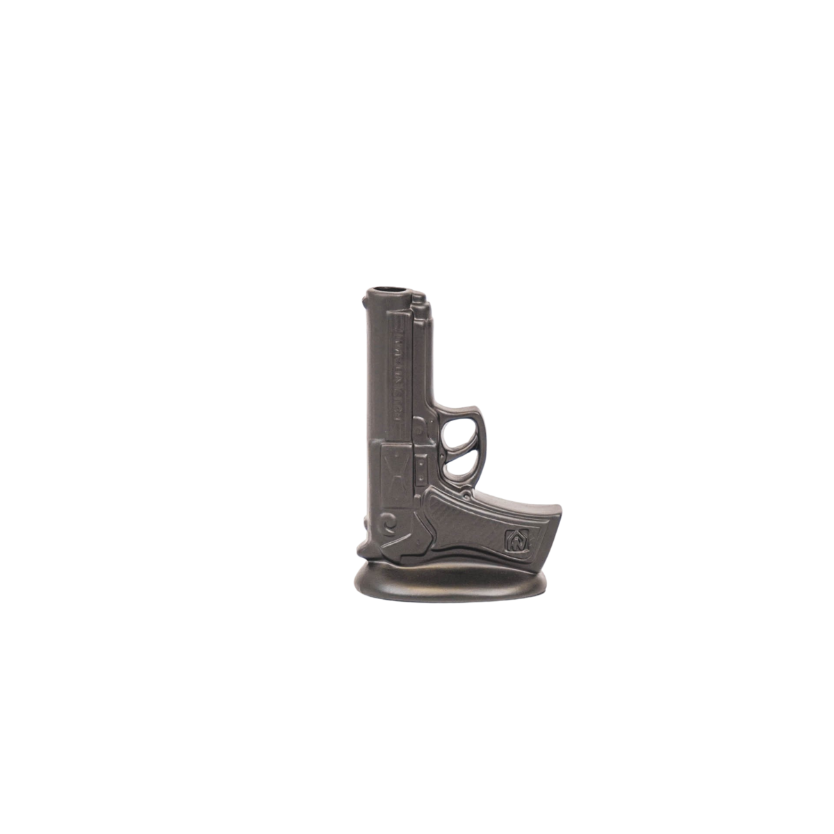 Vase - Pistol - Ceramic - Black - 15x9x23cm
