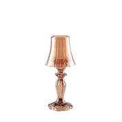 Brown Glass Candlestick 10x10x24.5cm