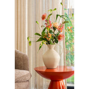 Gyge Vase - L26 x B22 x H31 cm - Metal - Off -White
