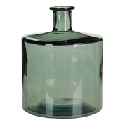 Guan Bottle Vase - H26 x Ø21 cm - Recycled Glass - Green