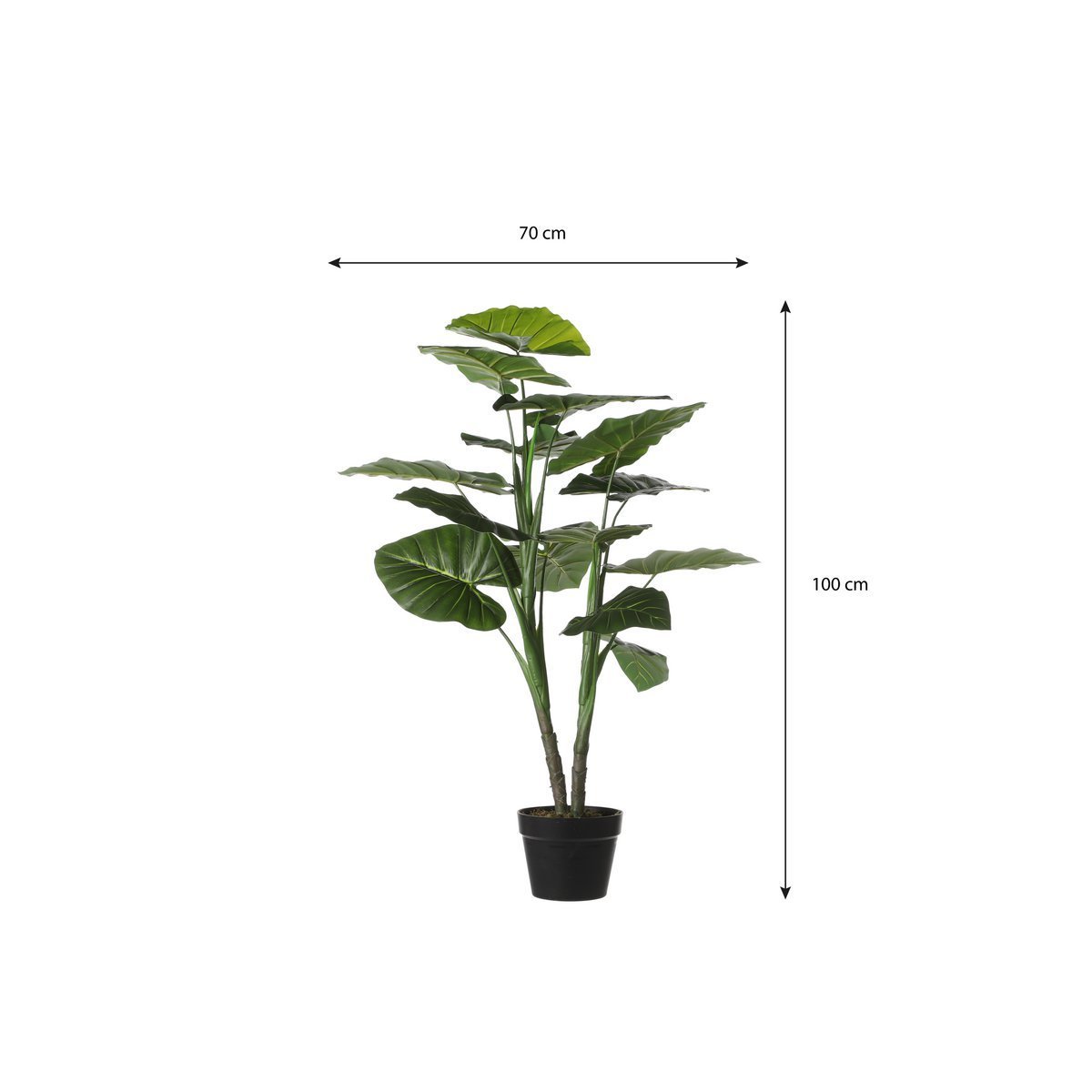 Taro Artificial Plant - H100 x Ø70 cm - Green