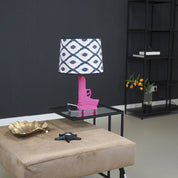 Lampshade - Kelim print - Black/white