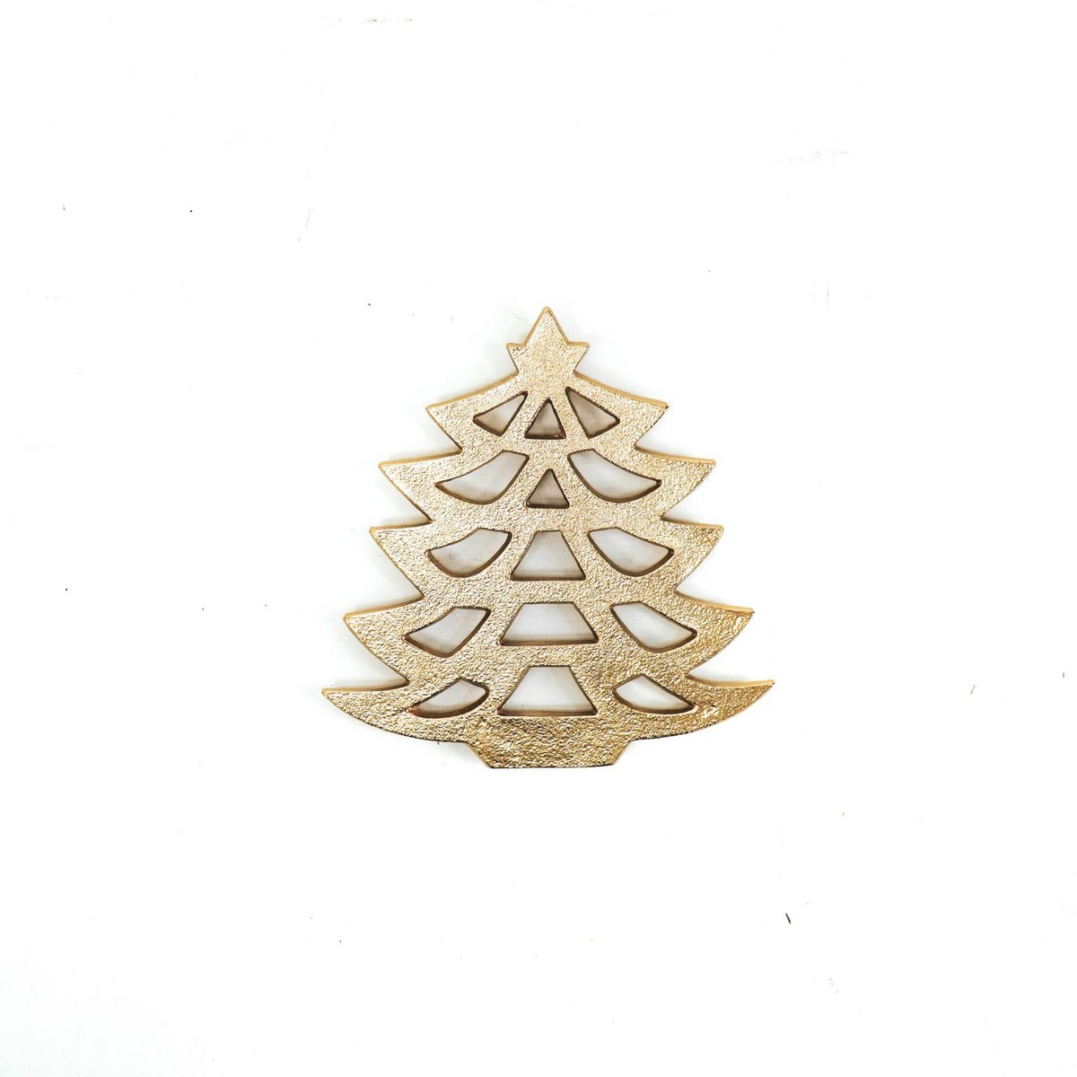Plate - Christmas tree - Brass 