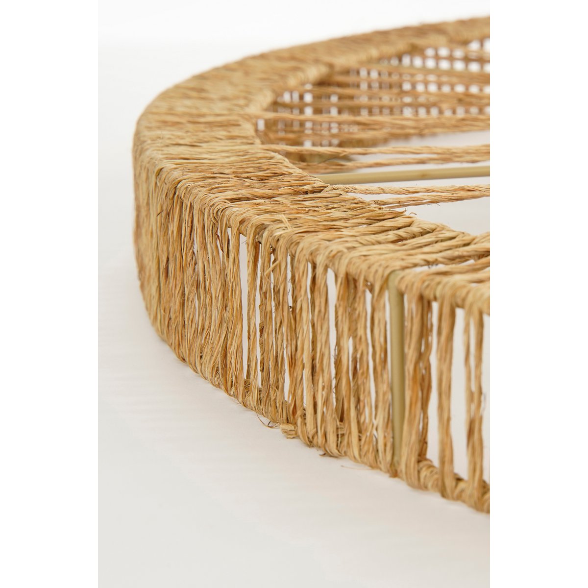 Ludy Wall mirror - H5 x Ø60 cm - Jute - Light brown