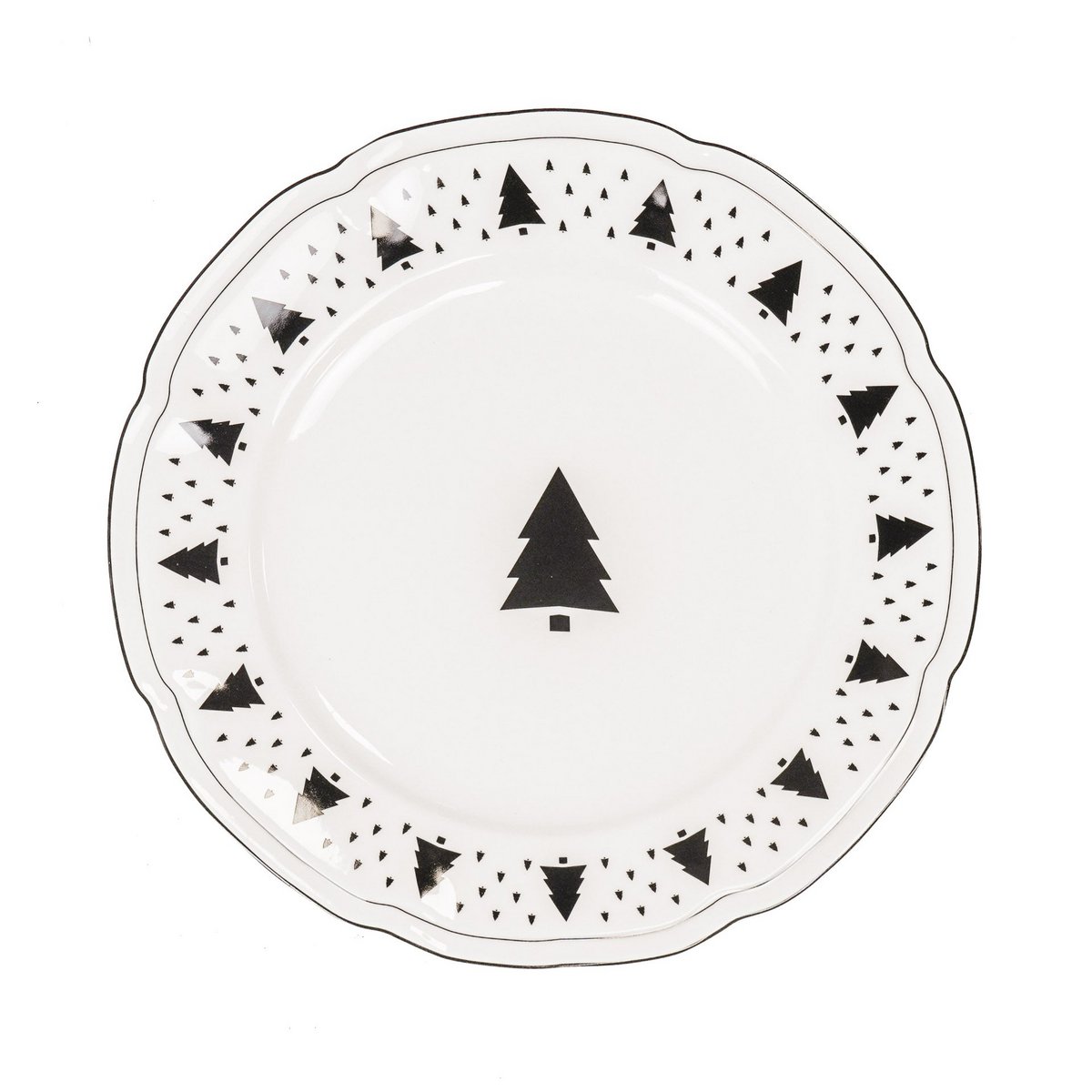 Plate - Christmas tree - Newbone China - 26x26x1.5cm