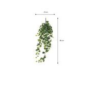 Hedera Artificial Hanging Plant - H86 cm - Green Variegated