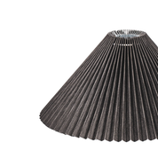 Pleated Lampshade - Polyester - Black - 8x35x21cm