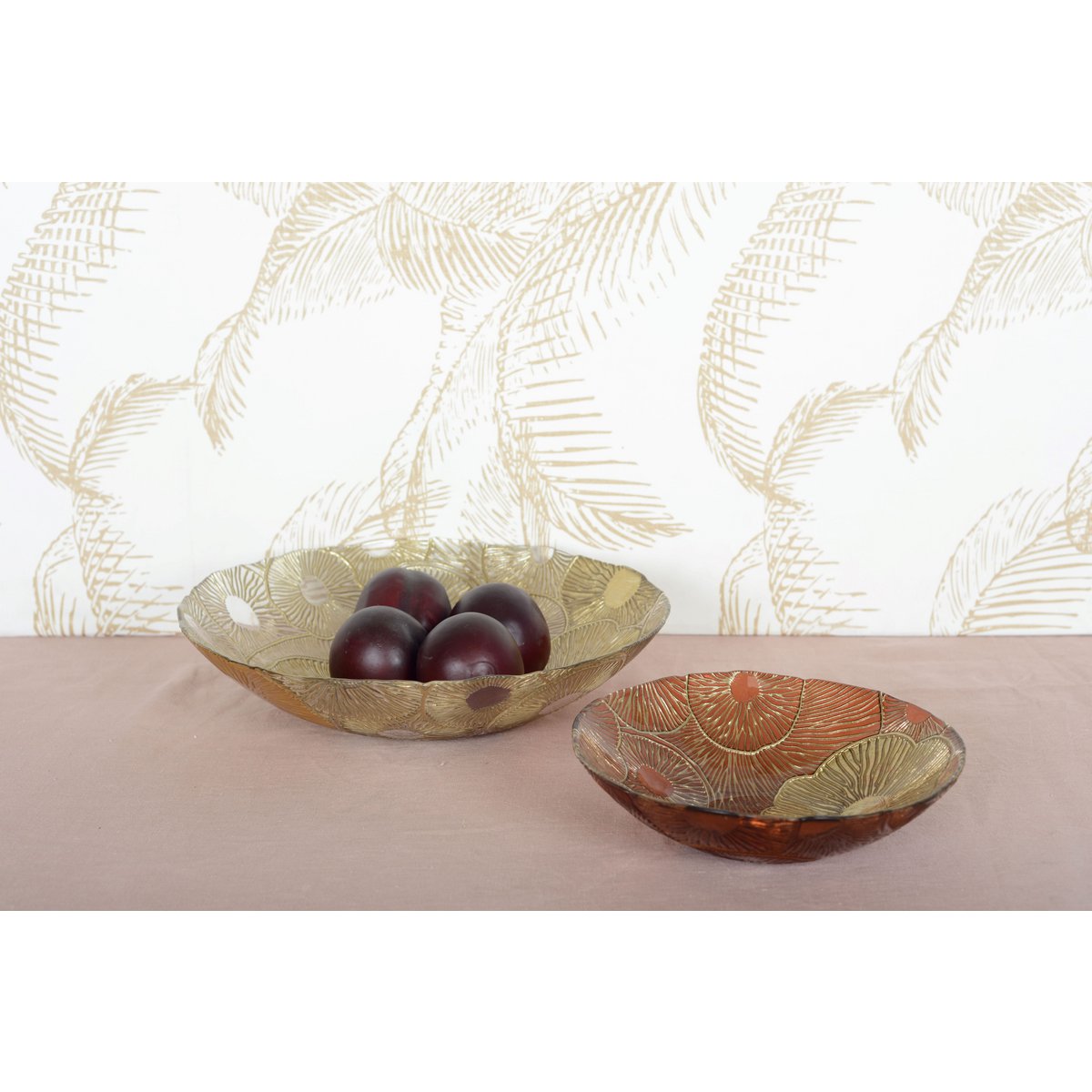 Gouden serveerschaal - 33cm