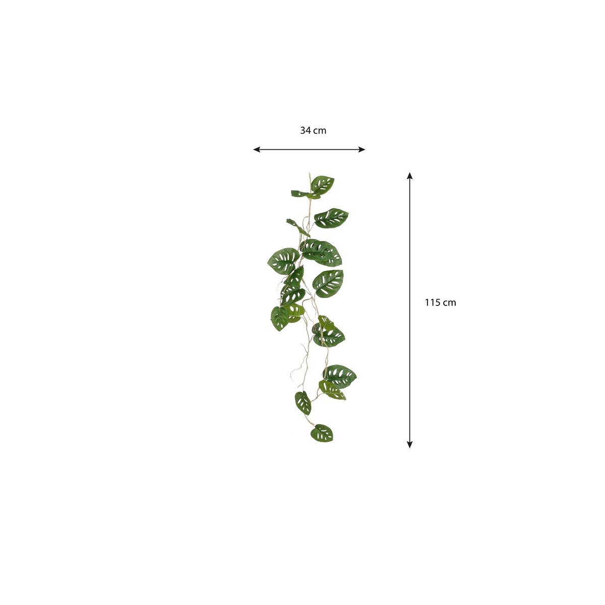 Monstera Kunstplanten Garland - Groen