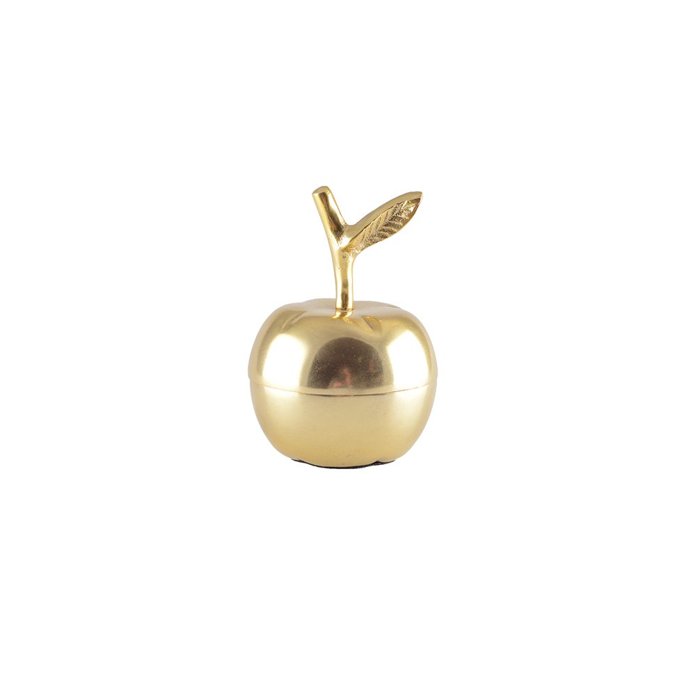 Apple-shaped Golden Box 7.5x7.5x11cm