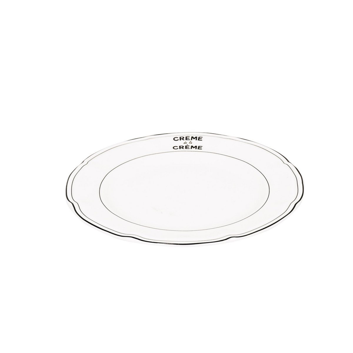 Plate - Creme de la Creme - New Bone China - 19.5x19.5 x 1.2cm