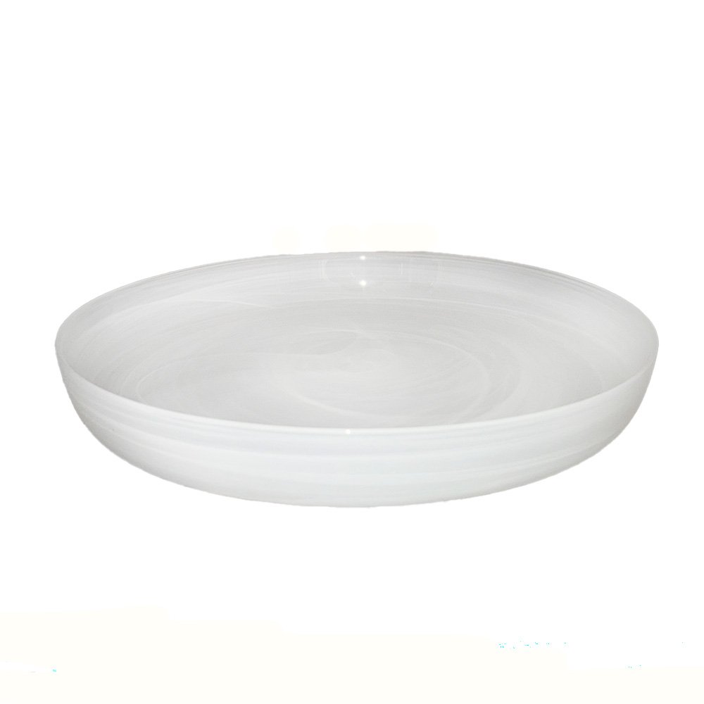 Decorative white glass tray