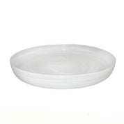 Decorative white glass tray