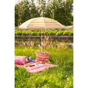 Parasol de plage Stripe - H180 x Ø160 cm - Jaune