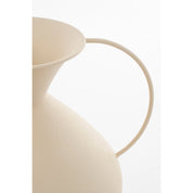 Gyge Vase - L26 x B22 x H31 cm - Metal - Off -White