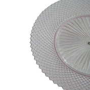 Bord - Glas - Roze - 34x2,5cm