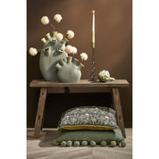 Trent Candlestick - H33 x Ø9 cm - Glass - Dark Grey