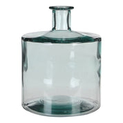 Guan Bottle Vase - H26 x Ø21 cm - Recycled Glass - Transparent