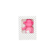 Ornament - hang losse aap beeldje 'de legende' - roze - 11x7x19cm