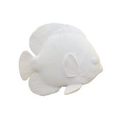Decorative white fish plate