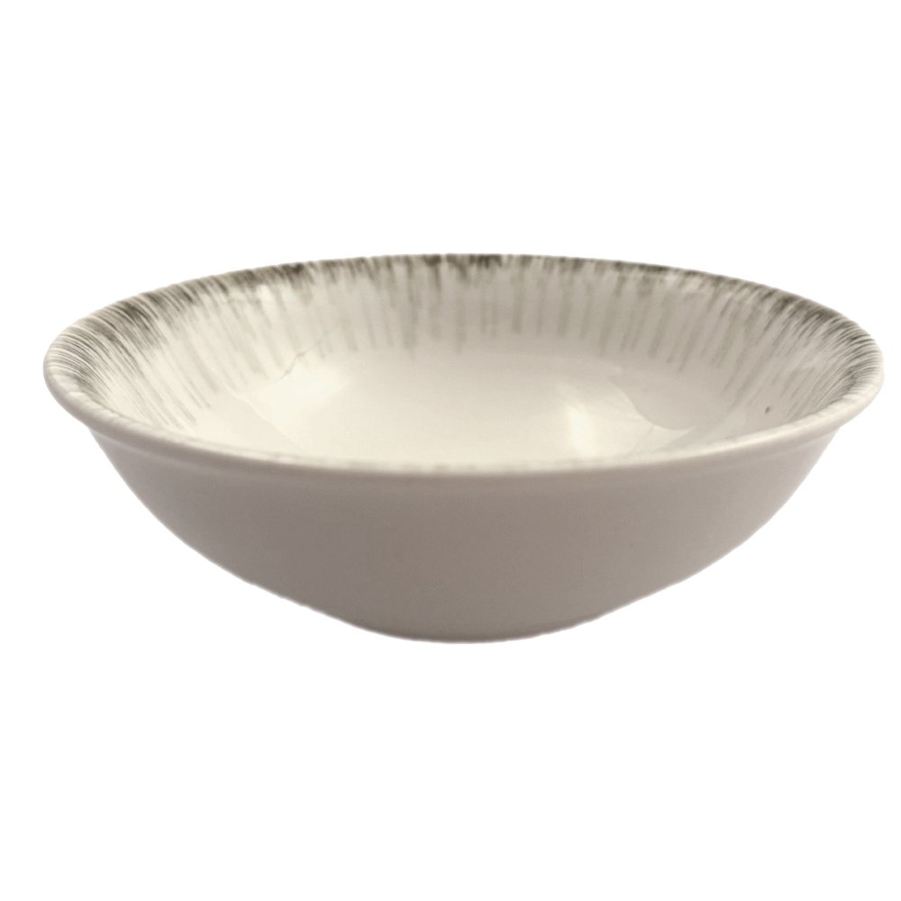 Set of 6 Khaki Porcelain Bowls 14x14x3.5cm