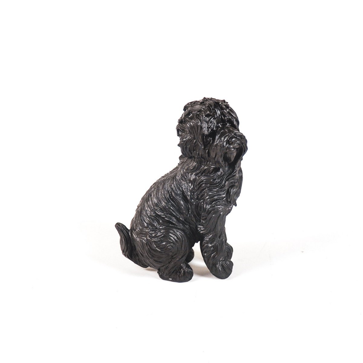 Ornament - Labradoodle Dog - Polyresin - Black - 16x23.5cm