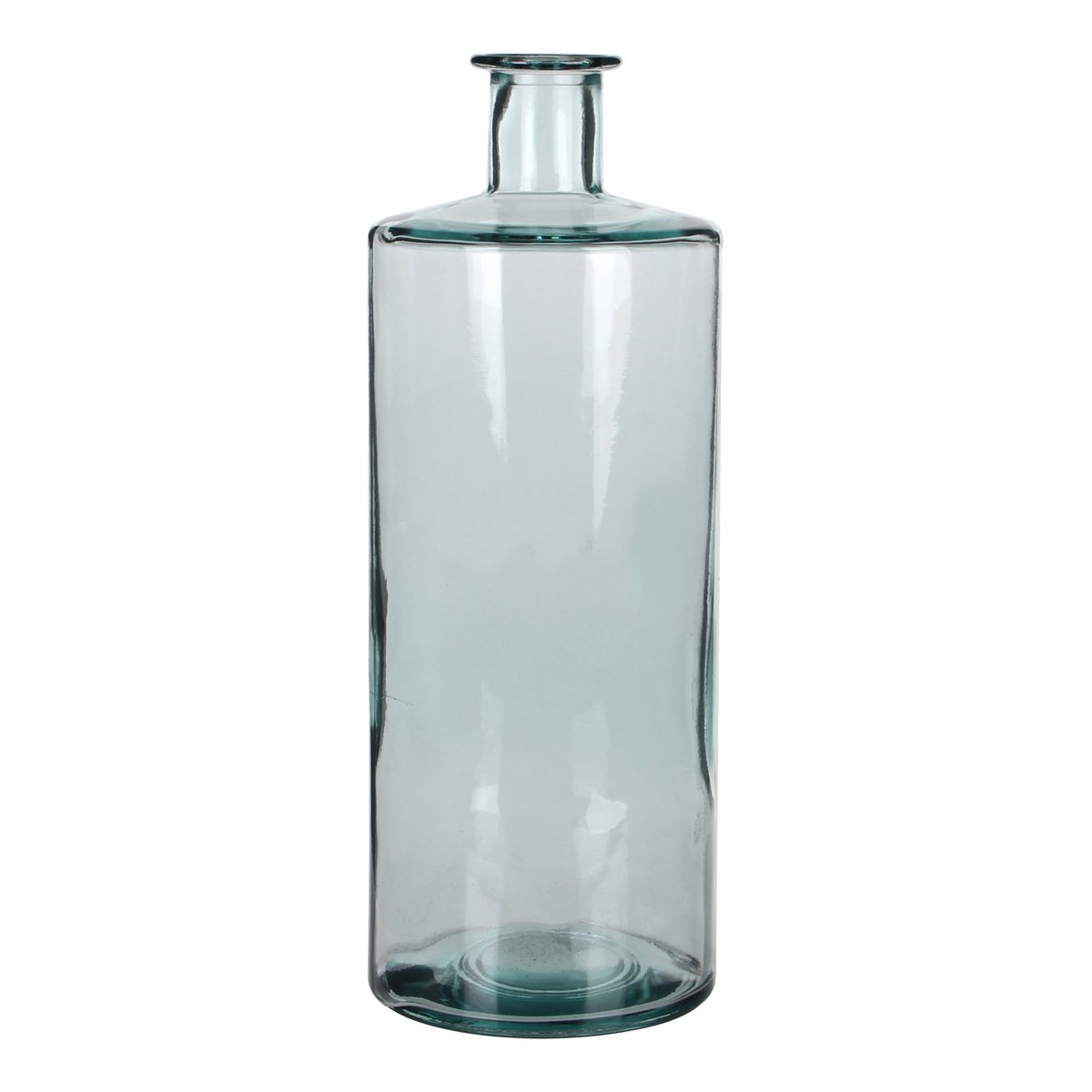 Guan bottle vase - H40 x Ø15 cm - Recycled glass - Transparent