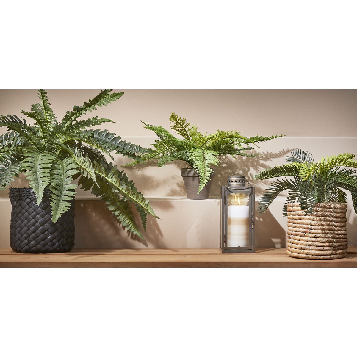 Fougère artificielle en pot Stan - H38 x Ø50 cm - Vert