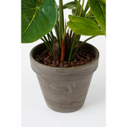 Artificial Anthurium Plant in Flower Pot Stan - H38 x Ø30 cm - Red
