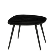 Jailey Side Table - Set of 3 - L62 x W52 x H34 cm - Recycled Wood - Black