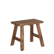 Bold Wooden Stool - L38 x W29 x H34 cm - Recycled Wood - Brown