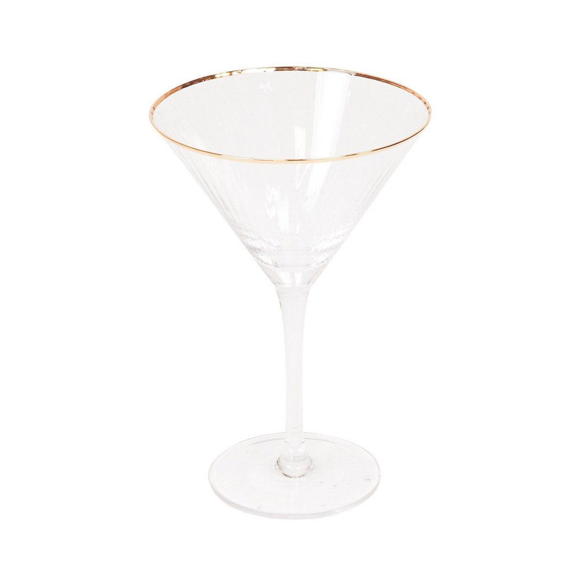 Glassware - Martini glass - Clear/Gold - S2 - 12x12x18.5cm