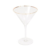 Glassware - Martini glass - Clear/Gold - S2 - 12x12x18.5cm