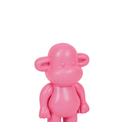 Ornament - aap -beeldje 'de legende'- Polyresin - Rosa - 11x7x19cm