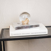 Ornament - Geperste papier - Tornado - Glas - Goud - 8x8cm