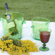 Acryl -glazen groen - set van 6