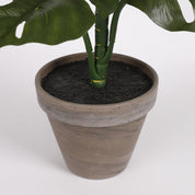 Monstera Artificial Plant in Flower Pot Stan - H48 x Ø39 cm - Green