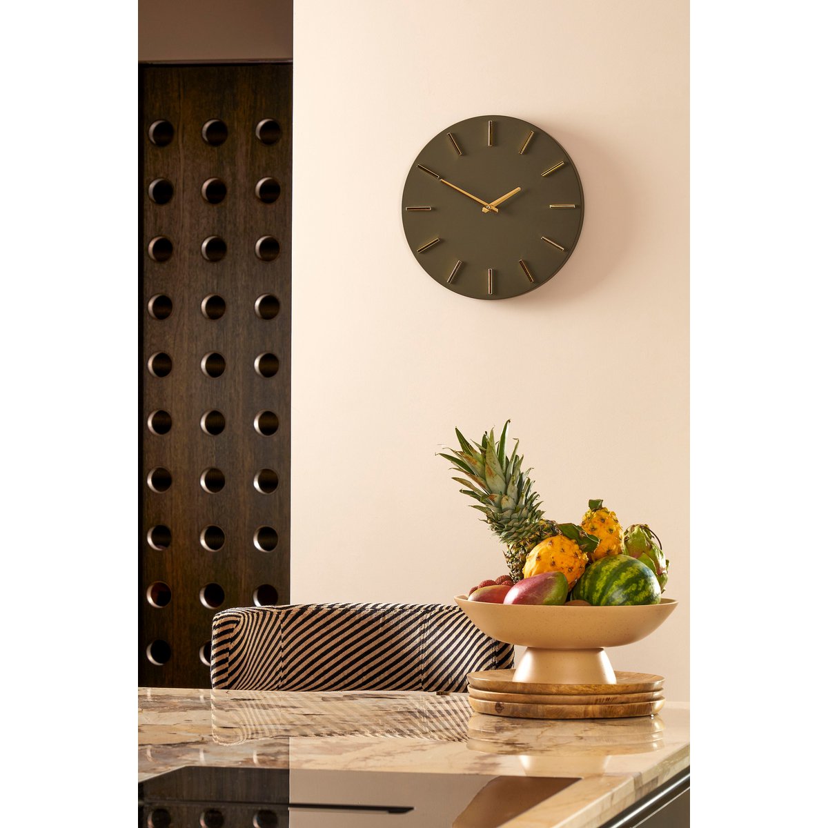 Brixen Wall Clock - Ø36 cm - Dark Green