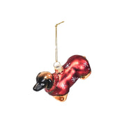 Christmas pendant - Fishing tackle - Glass - Brown/Red - 9x3.5x6cm