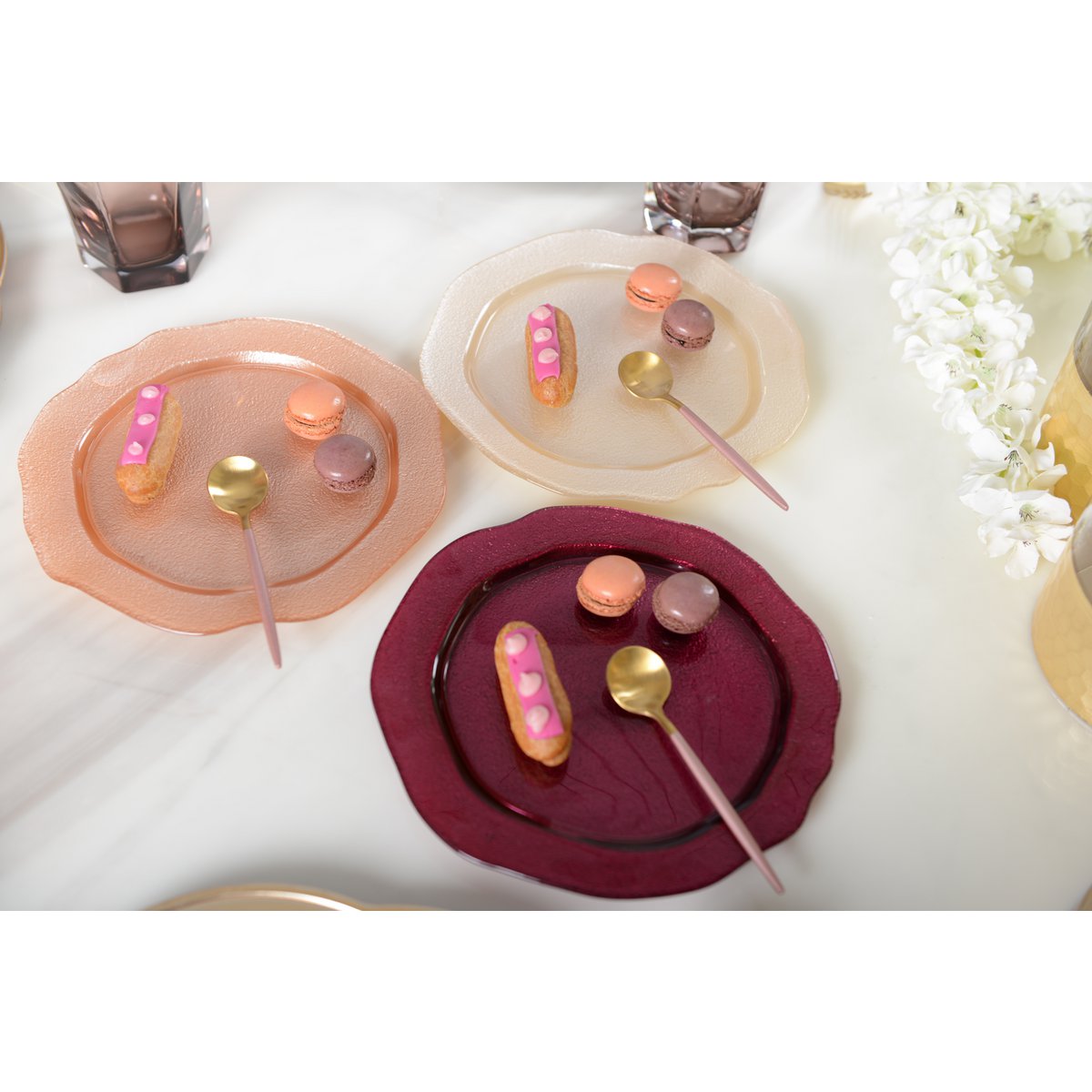 Assiete bis Dessert Fuchsia