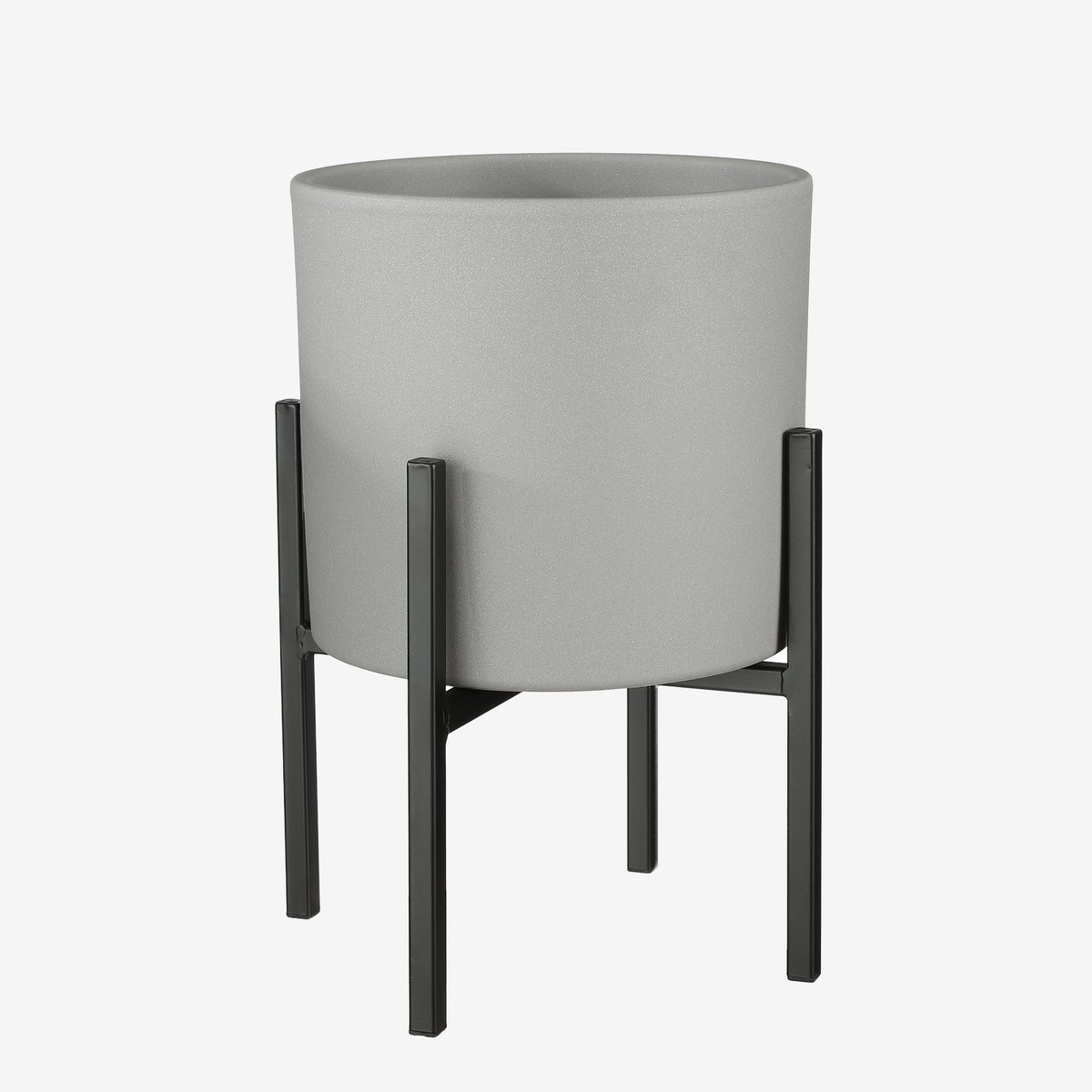 Ascot Plant Stand - L24 x W24 x H25 cm - Metal - Black