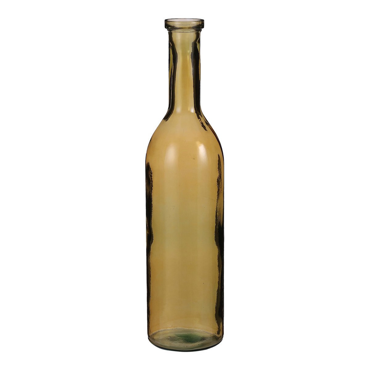 Rioja Bottle Vase - H75 x Ø18 cm - Recycled Glass - Ocher