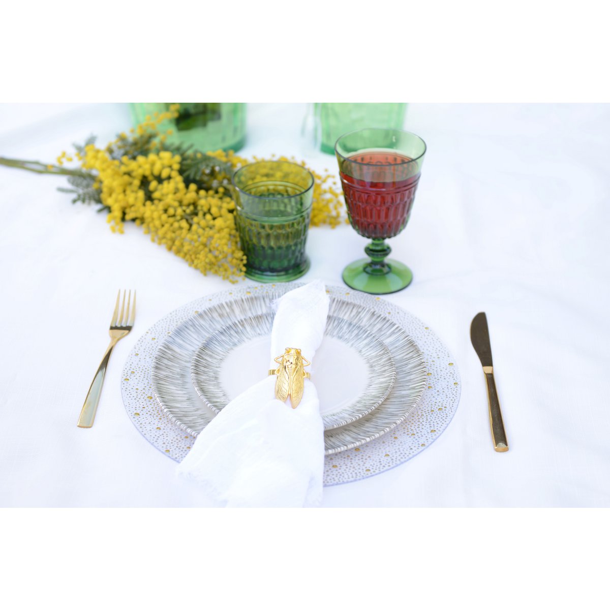 Khaki Porcelain Flat Plate