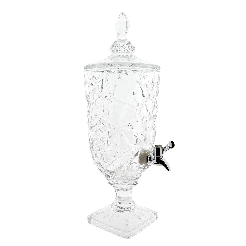 Sapkan met kraan en deksel , Glas Ø 16x46 cm / 3000 ml