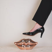 Ornament - Disco Lip - Glass - Rose Gold - 29x10x13.5 cm